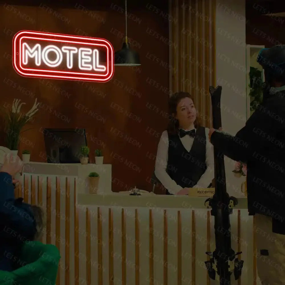 Motel Neon Sign Lets Neon