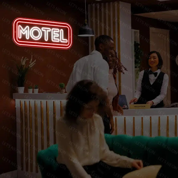 Motel Neon Sign Lets Neon