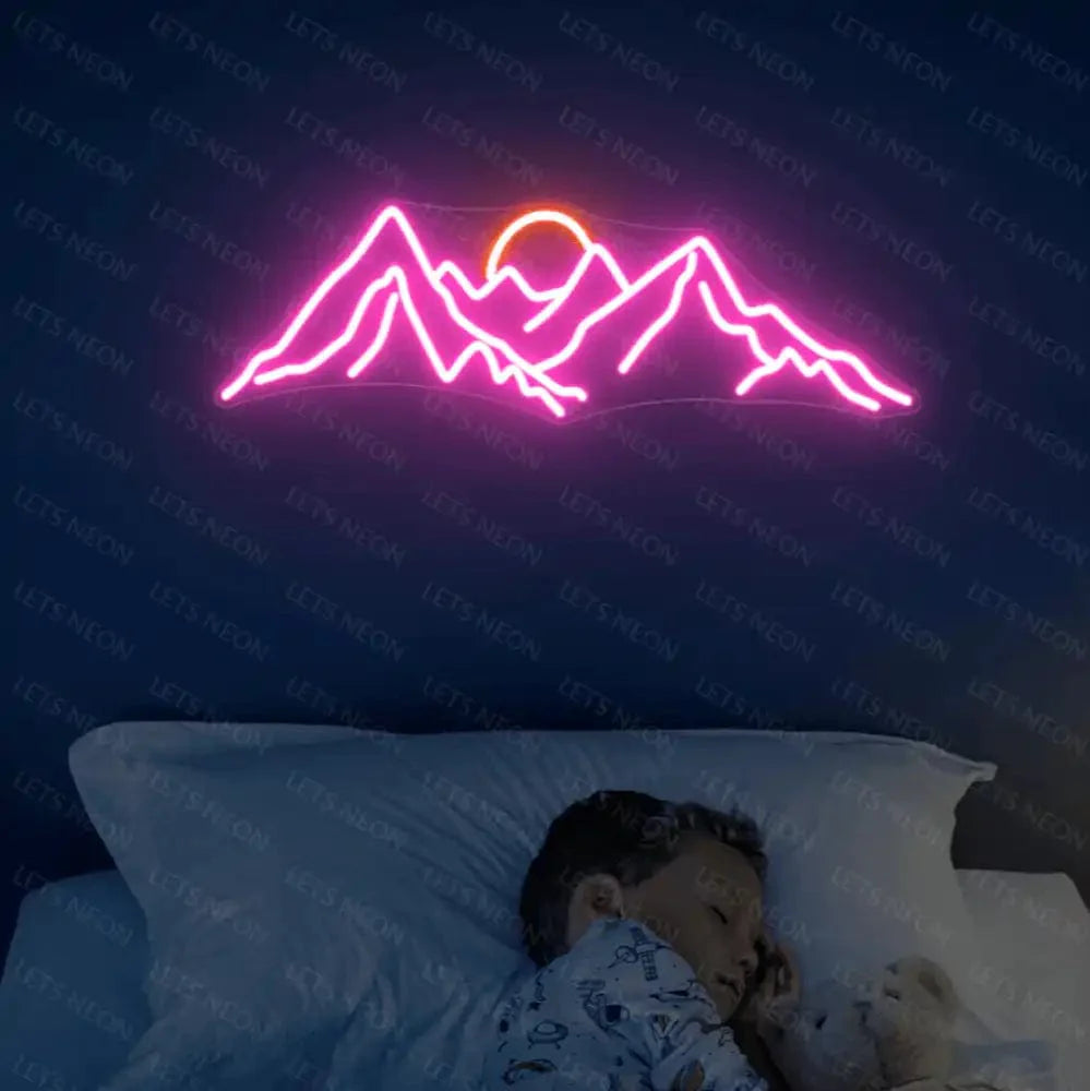 Mountain Sun Neon sign Lets Neon