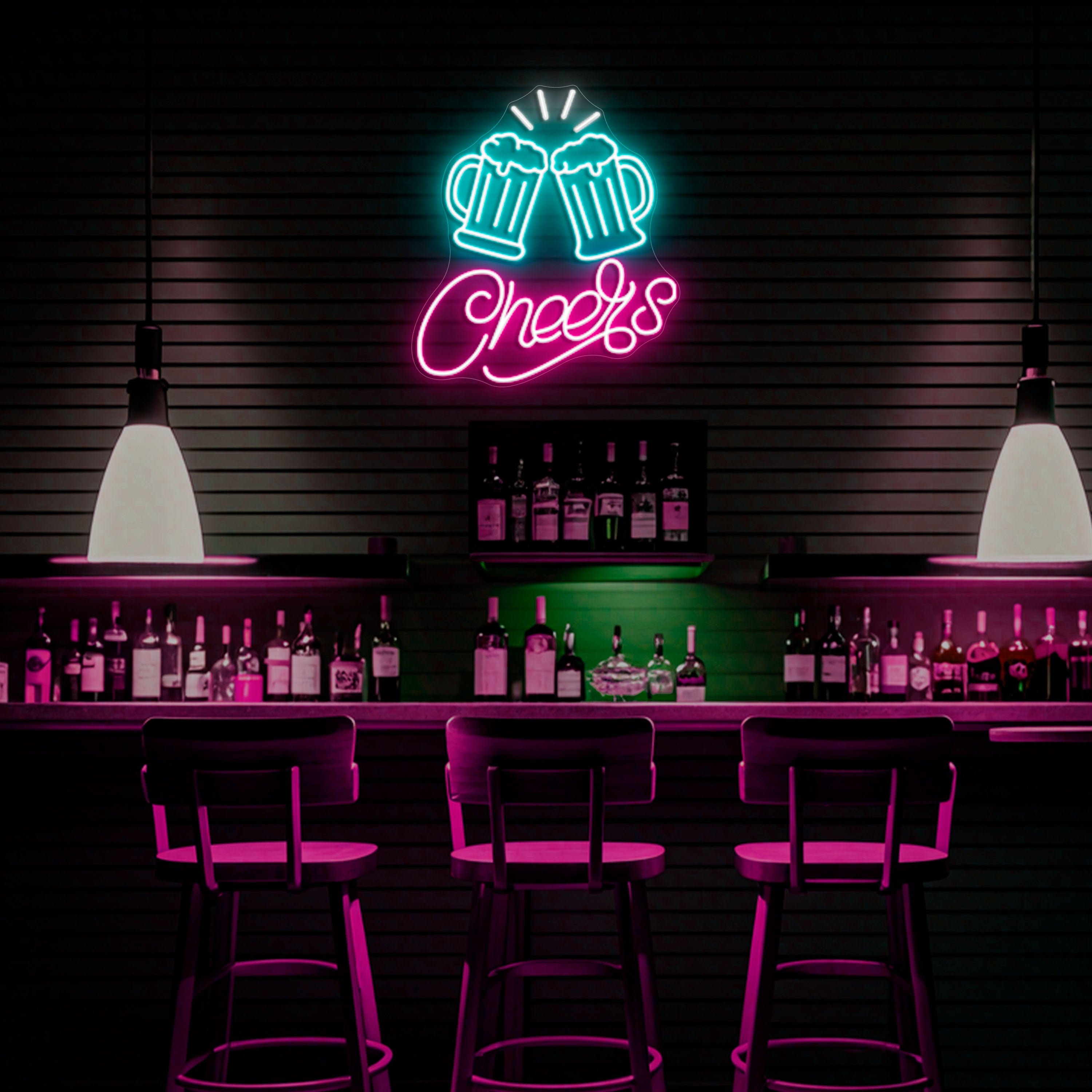 Cheers Neon Sign Lets Neon