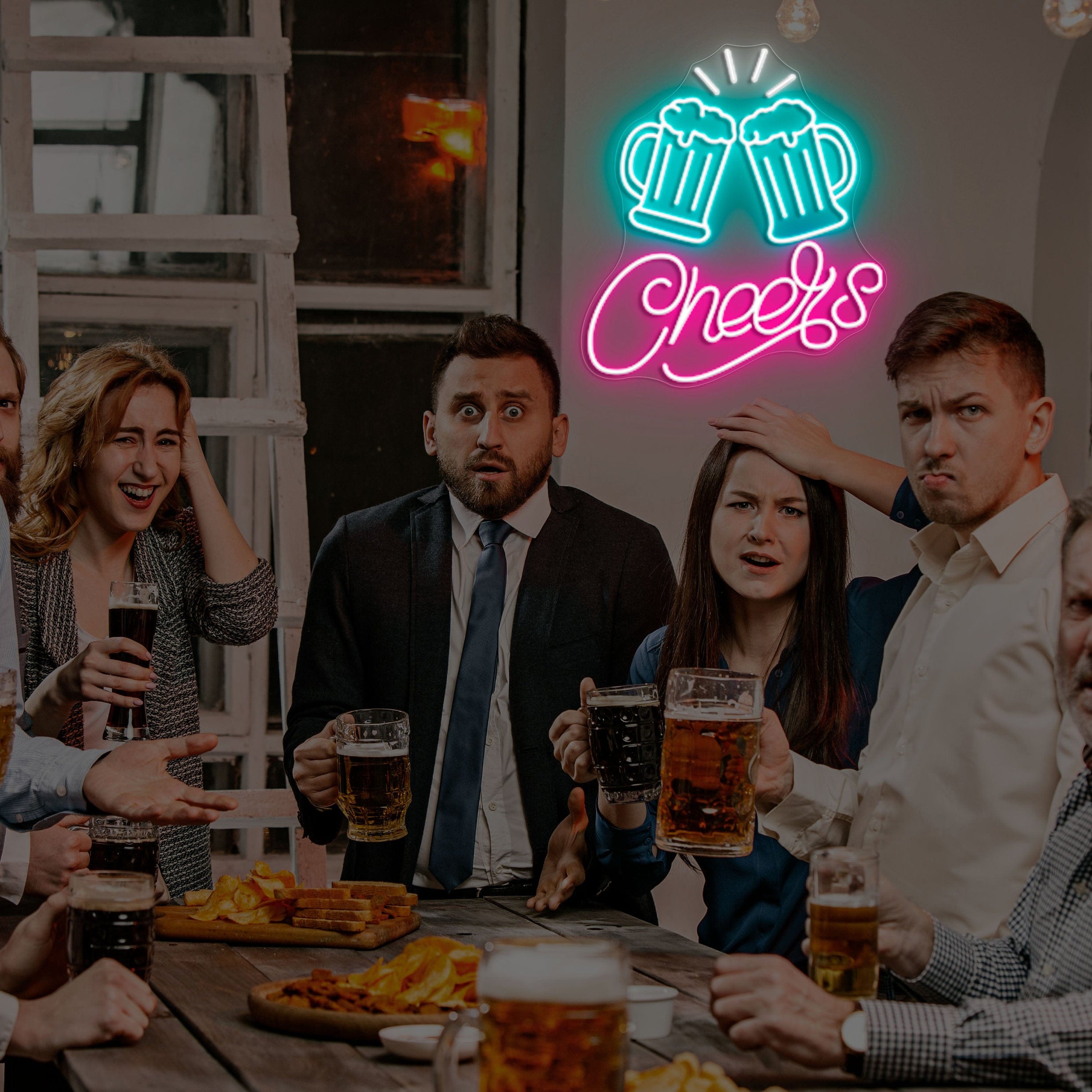 Cheers Neon Sign Lets Neon