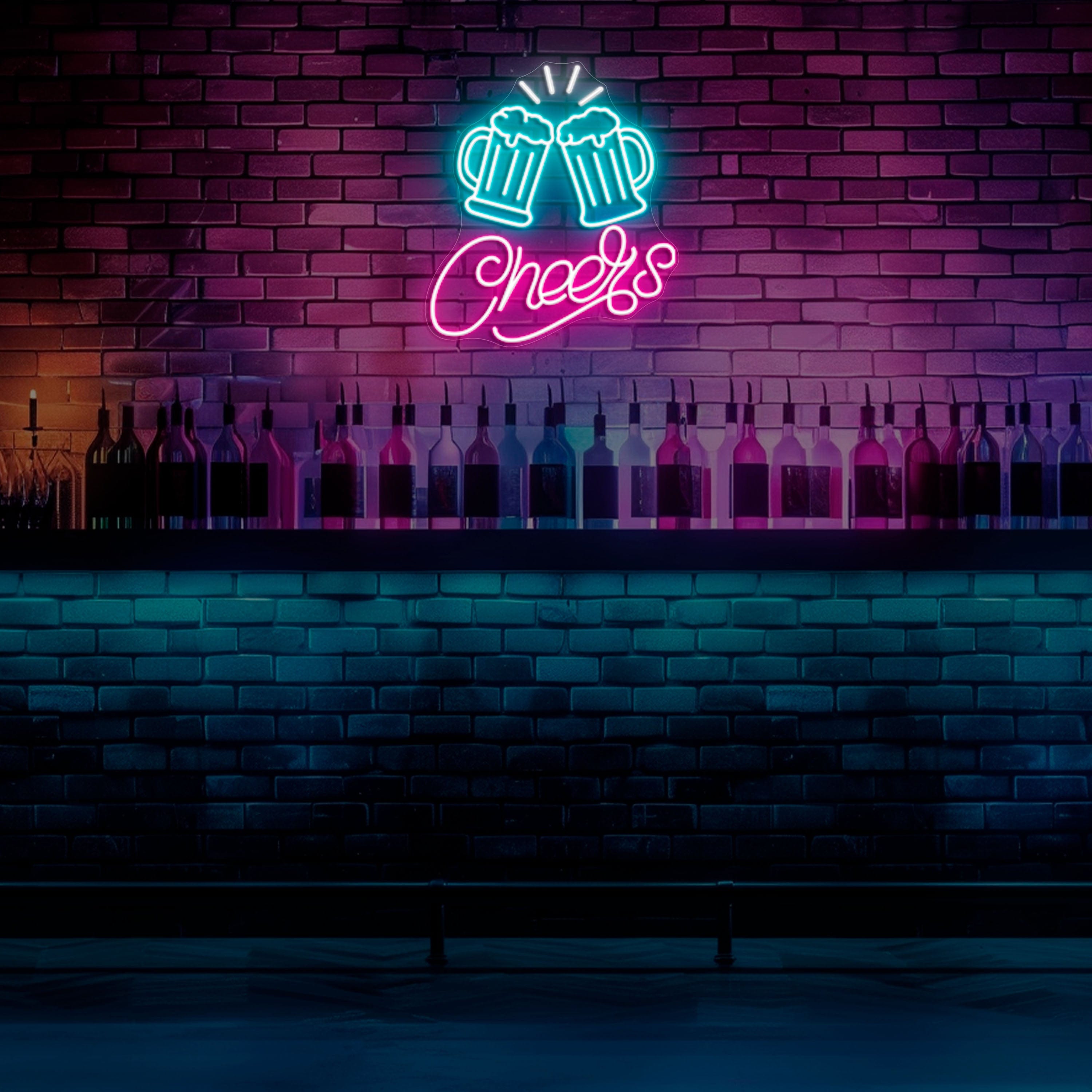 Cheers Neon Sign Lets Neon