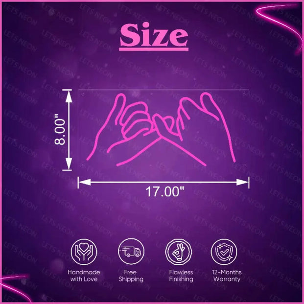 Pinky Promise Neon Sign Lets Neon