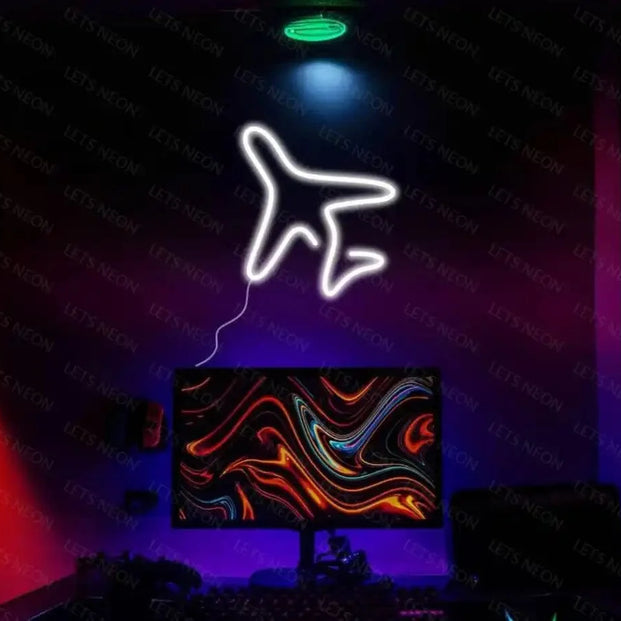 Plane Neon sign Lets Neon