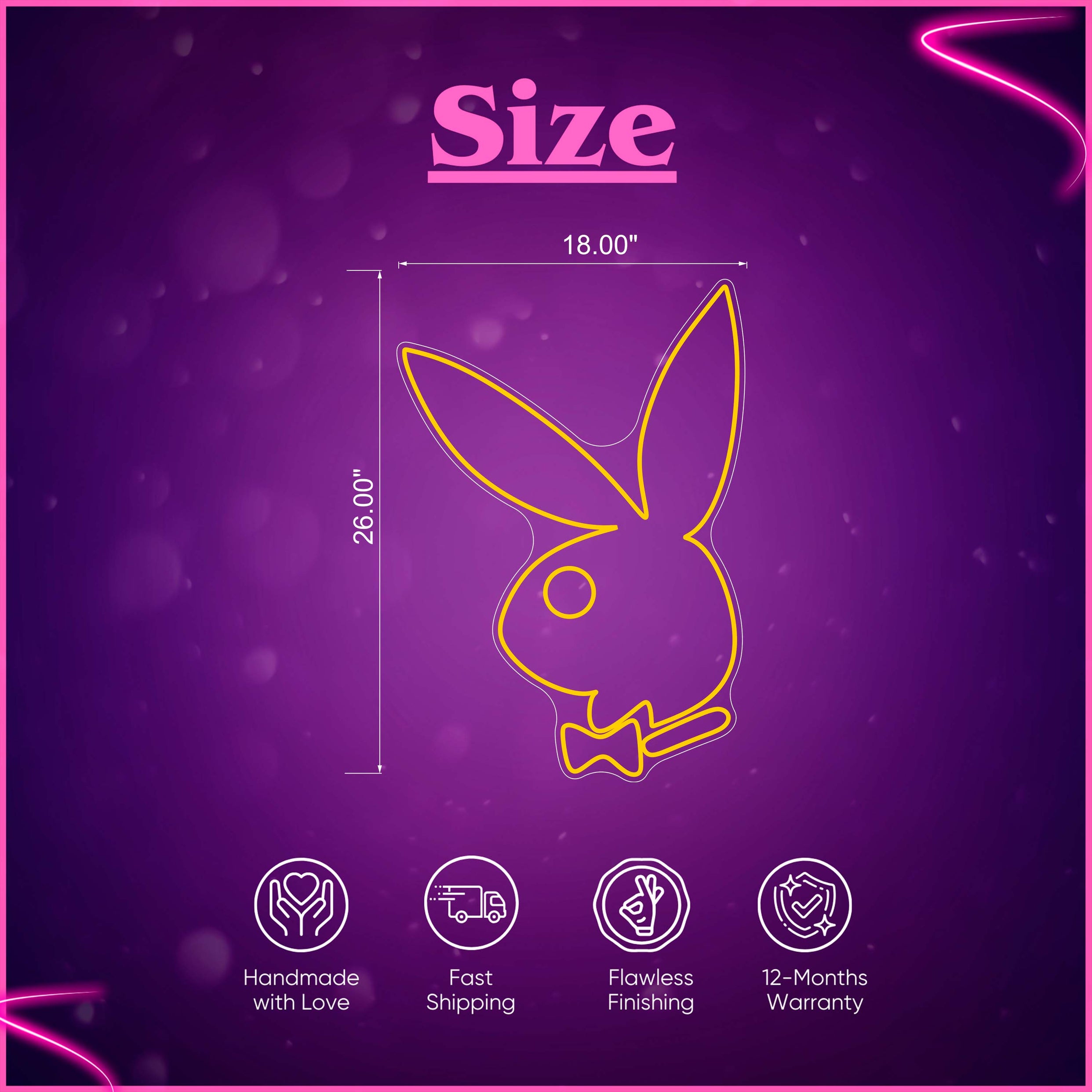 兔子 Rabbit neon sign