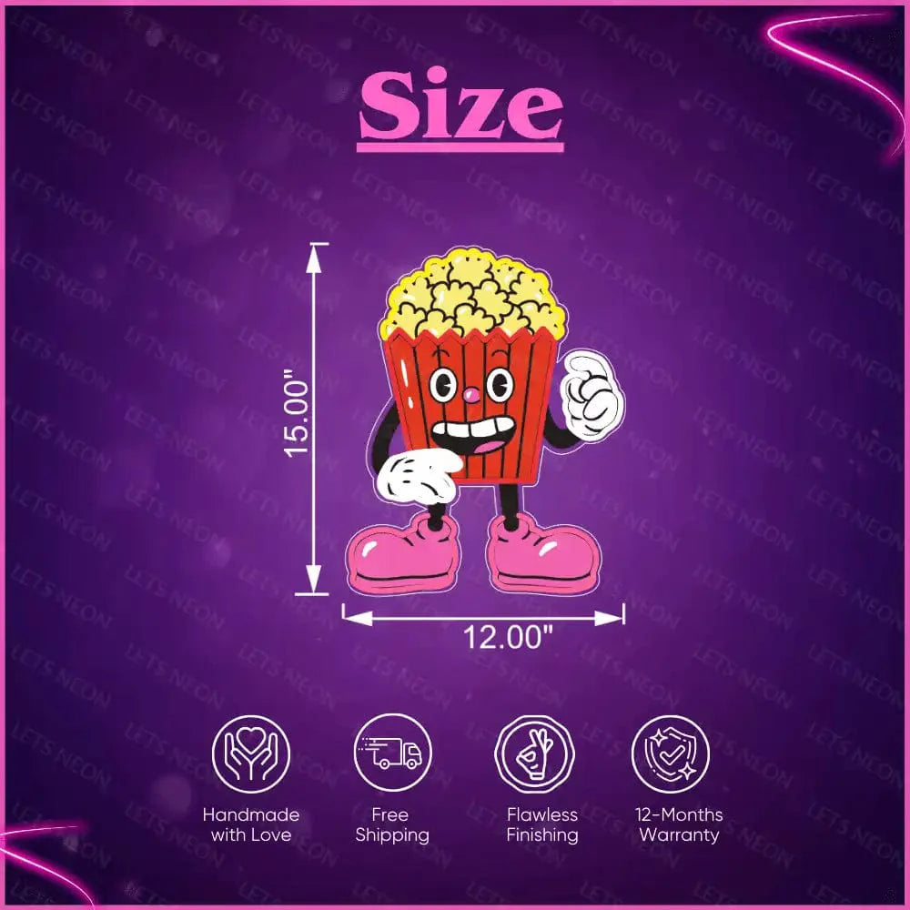 Popcorn UV Neon Sign Lets Neon