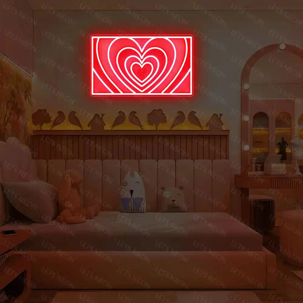 PPG Heart UV Neon Sign Lets Neon