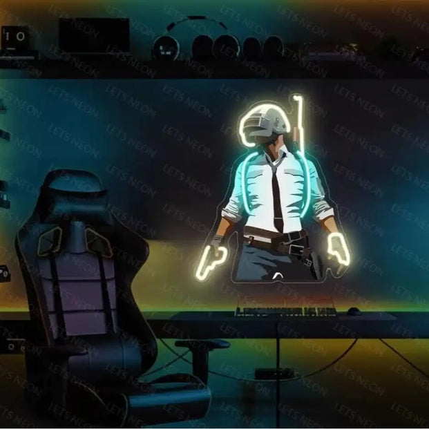 Pubg UV Neon Sign Lets Neon