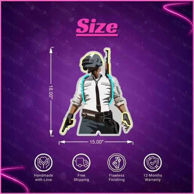 Pubg UV Neon Sign Lets Neon