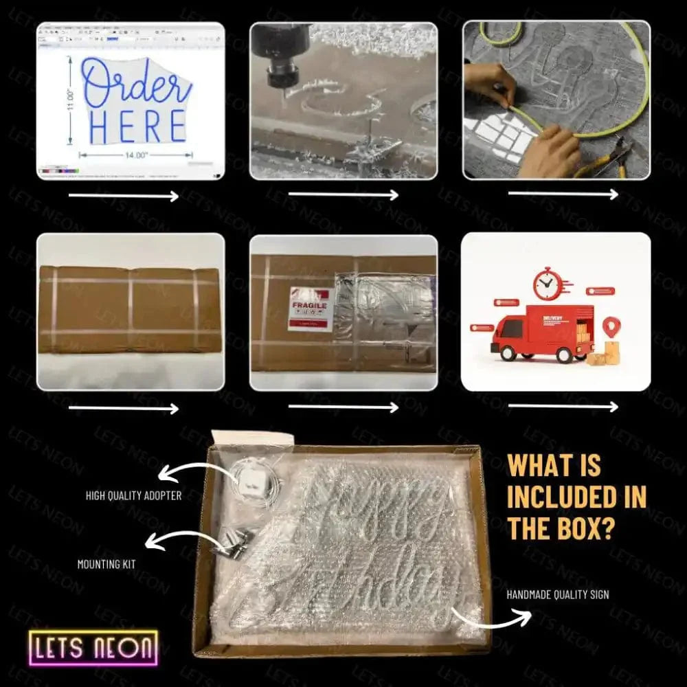 Queen With Crown Neon Sign | Enhance Your Space Decor Lets Neon