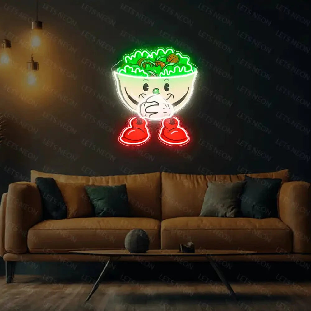 Salad Bowl UV Neon Sign Lets Neon