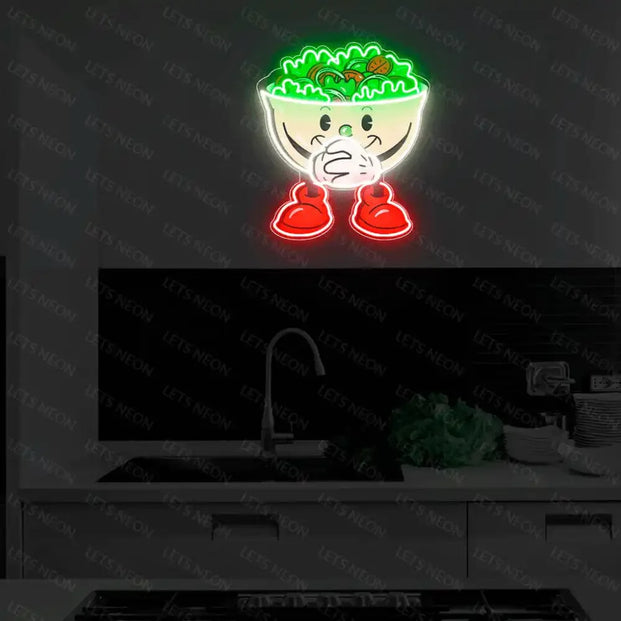 Salad Bowl UV Neon Sign Lets Neon