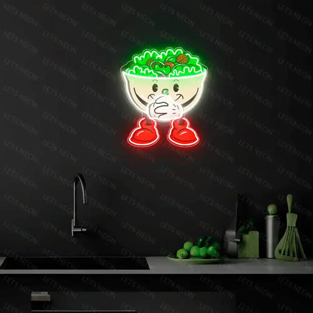 Salad Bowl UV Neon Sign Lets Neon