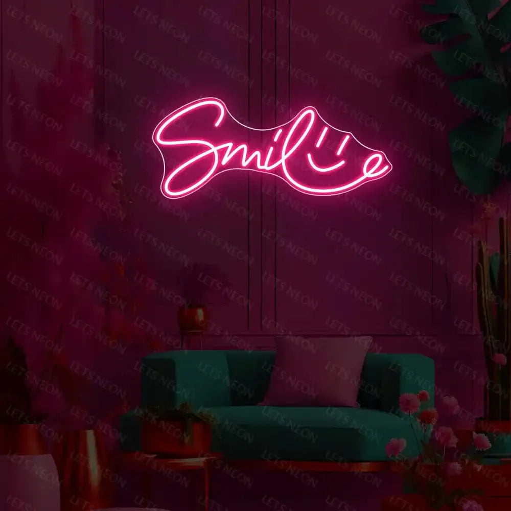 Smile Neon Sign Lets Neon