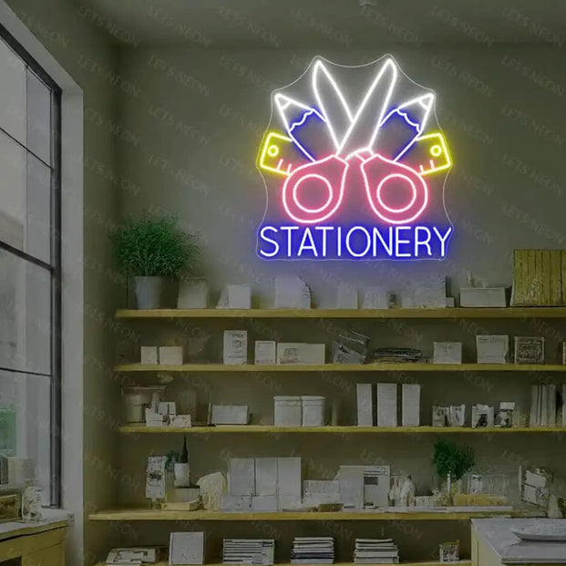 Stationery Neon Sign Lets Neon