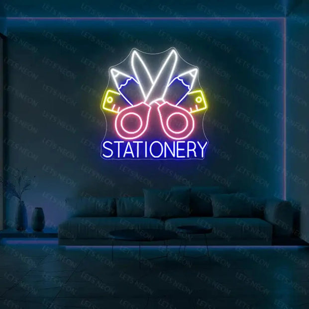Stationery Neon Sign Lets Neon