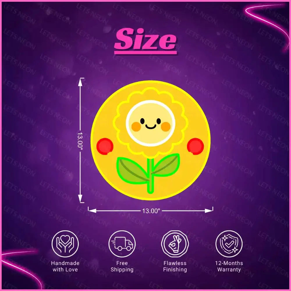 Sunflower UV Neon Sign Lets Neon