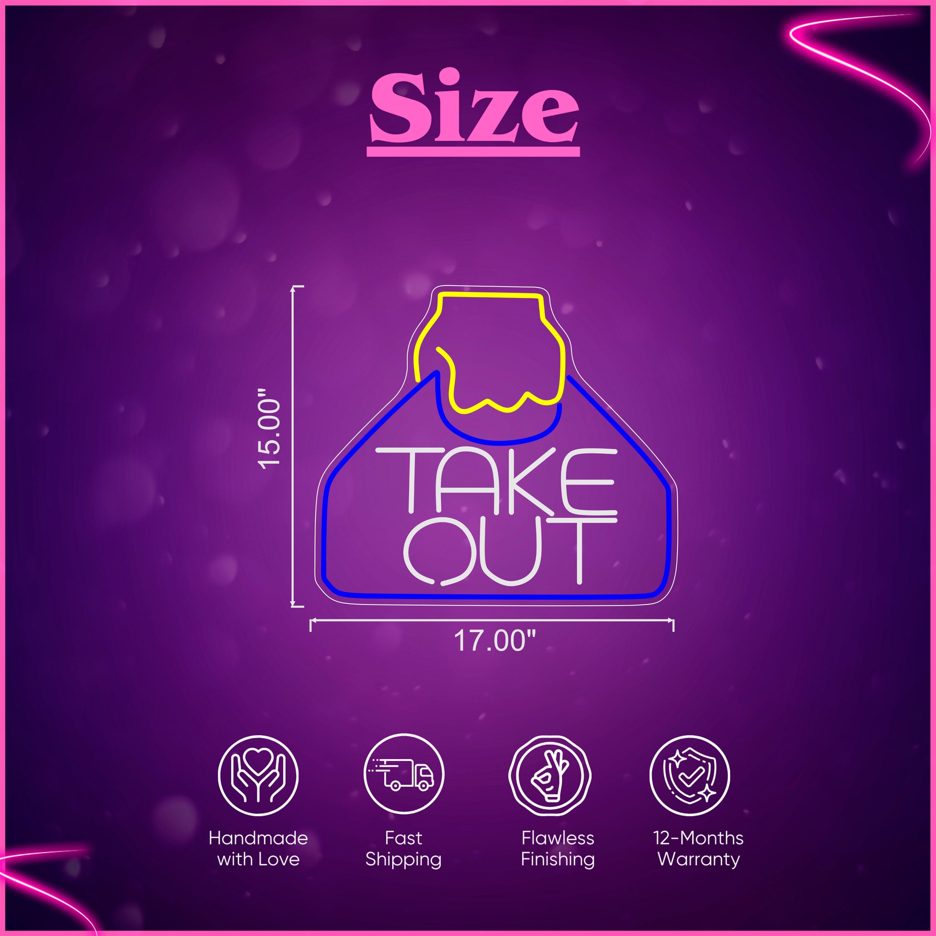 Take out Neon Sign Lets Neon