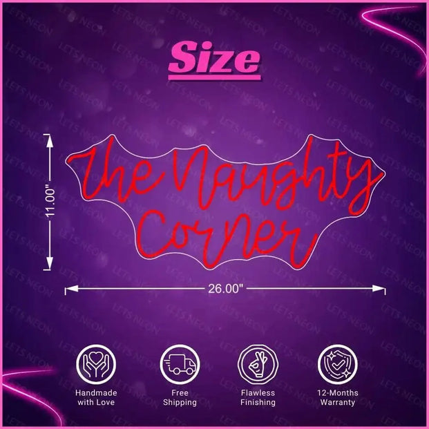 The Naughty Corner Neon Sign Lets Neon