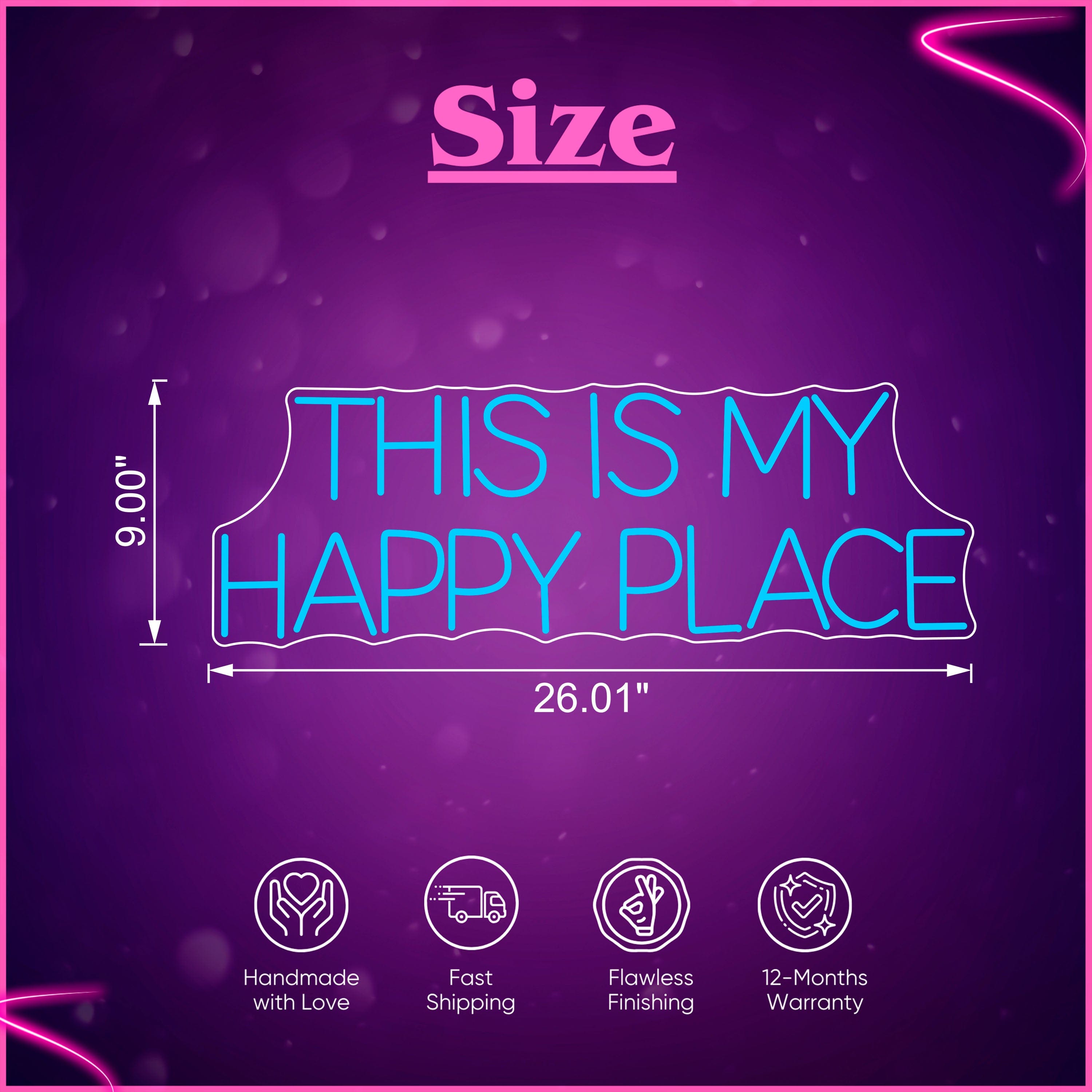 This is my happy place Neon Sign