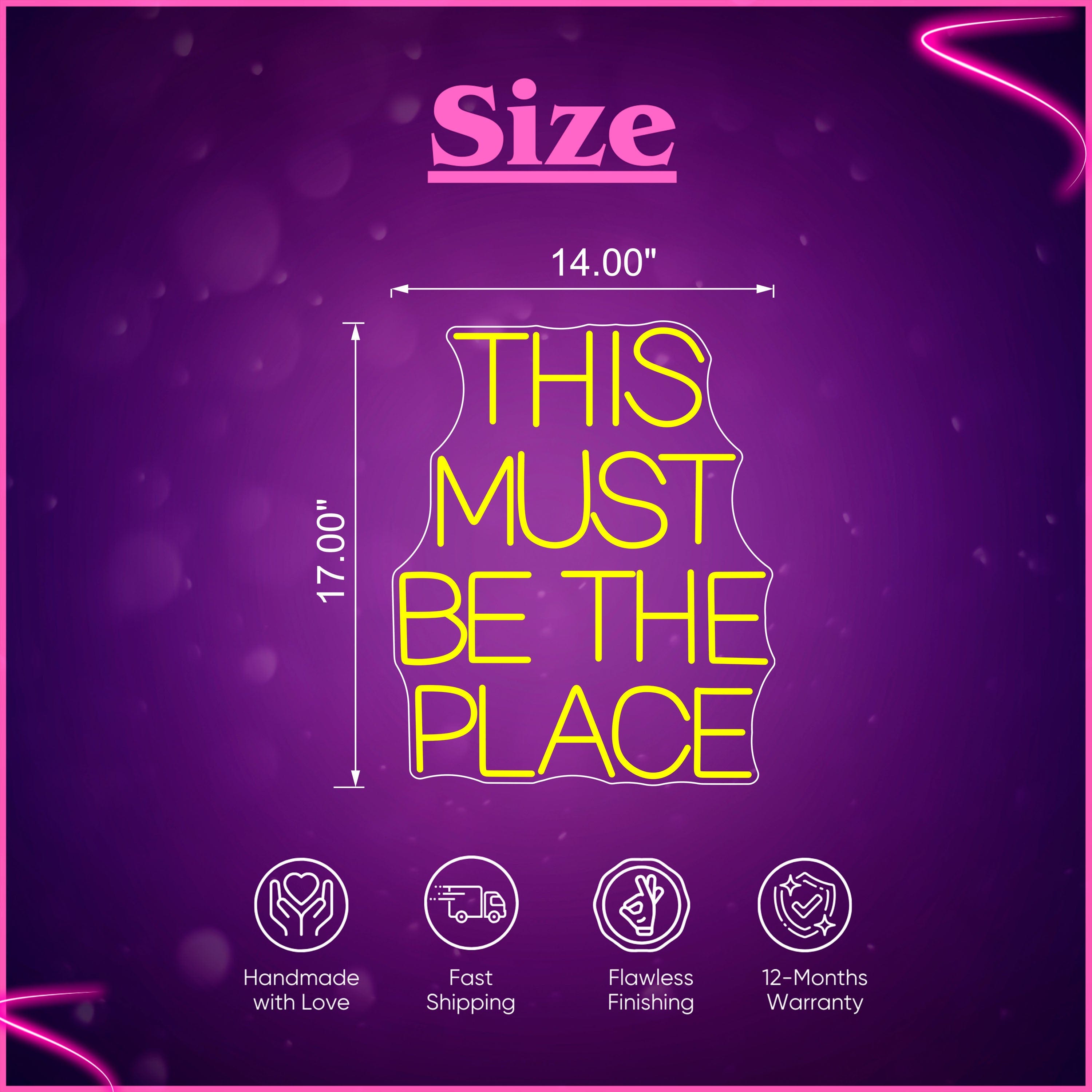 This must be the place Neon Sign