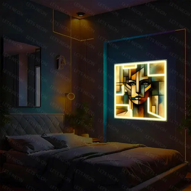 Wall Art UV Sign Lets Neon