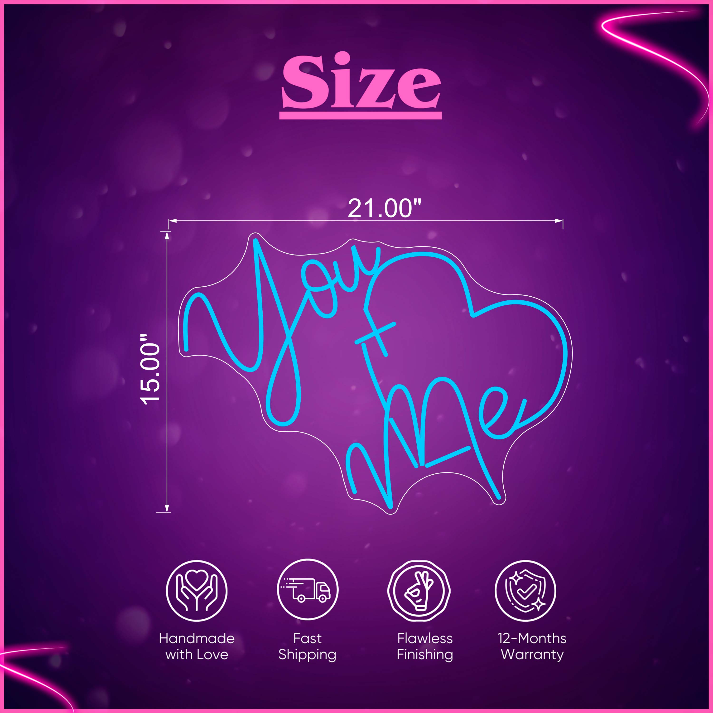 You+Me Neon Sign