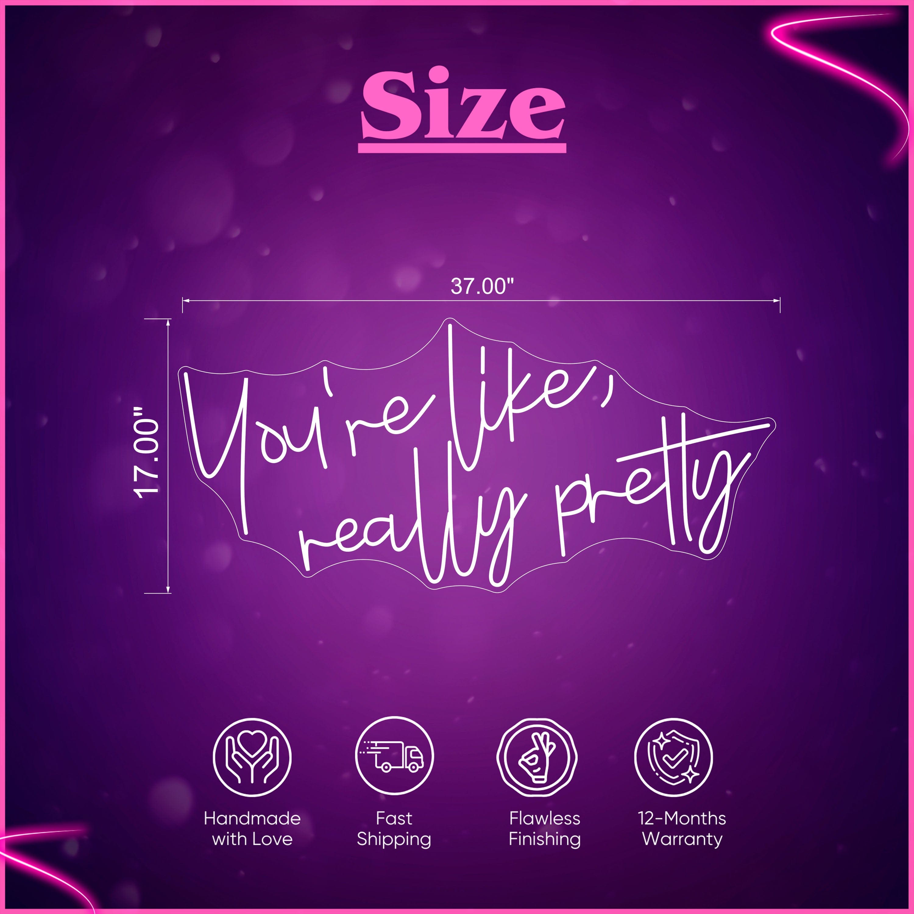 You_re like really pretty Neon Sign